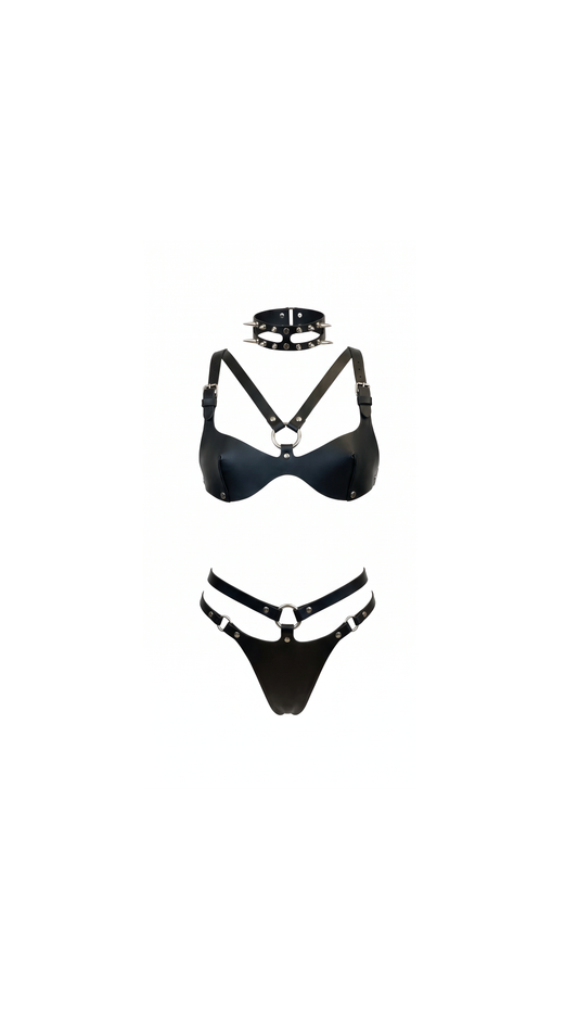 Violetta Metal-Detail Bralette Harness Set — product image 2