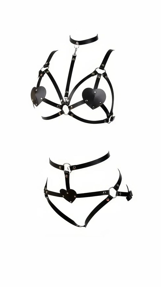 Flavia Heart-Detail Body Harness Set — product image 2
