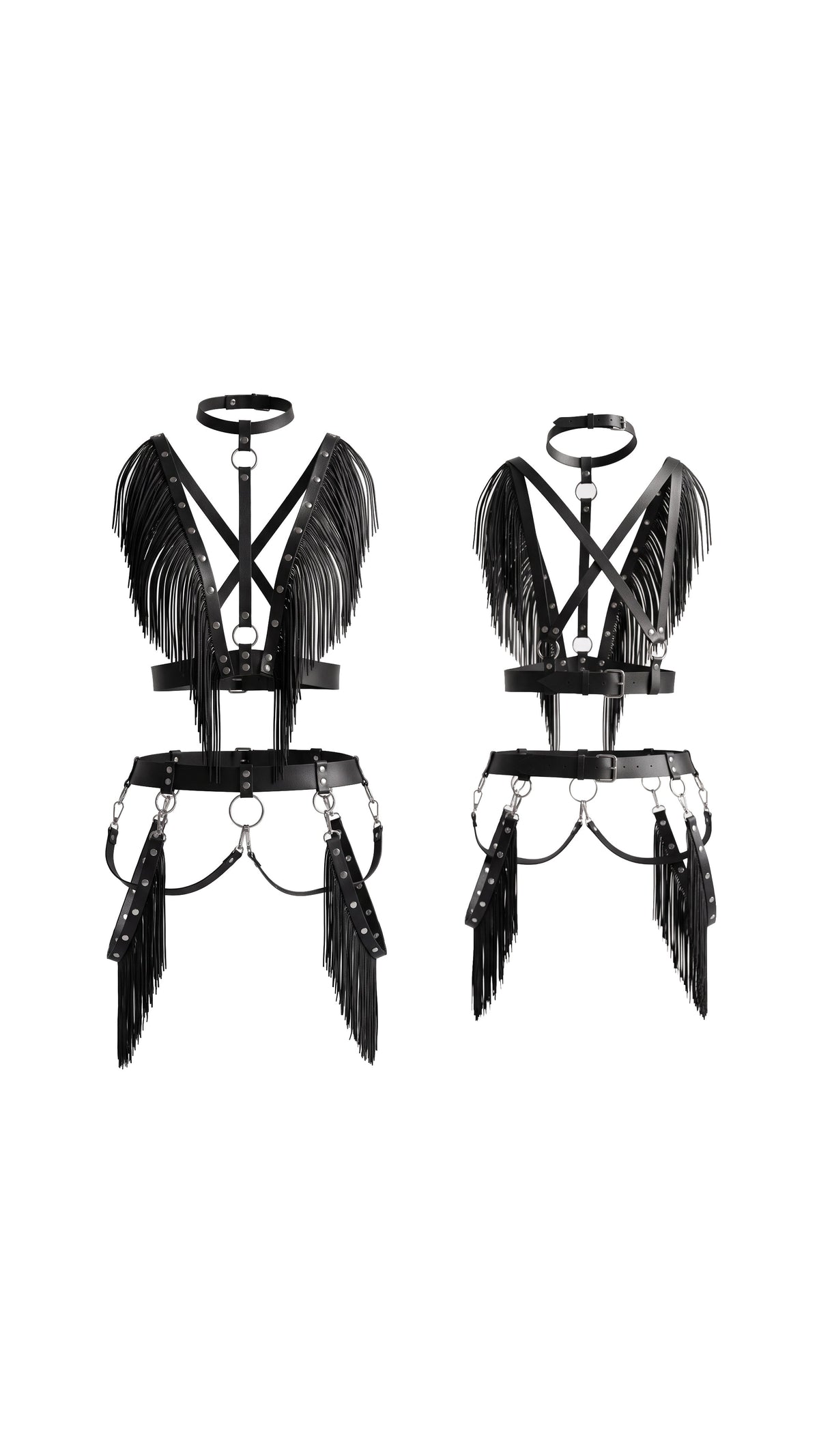 Ginevra Fringed and Studded Garter Harness Set — product image 3