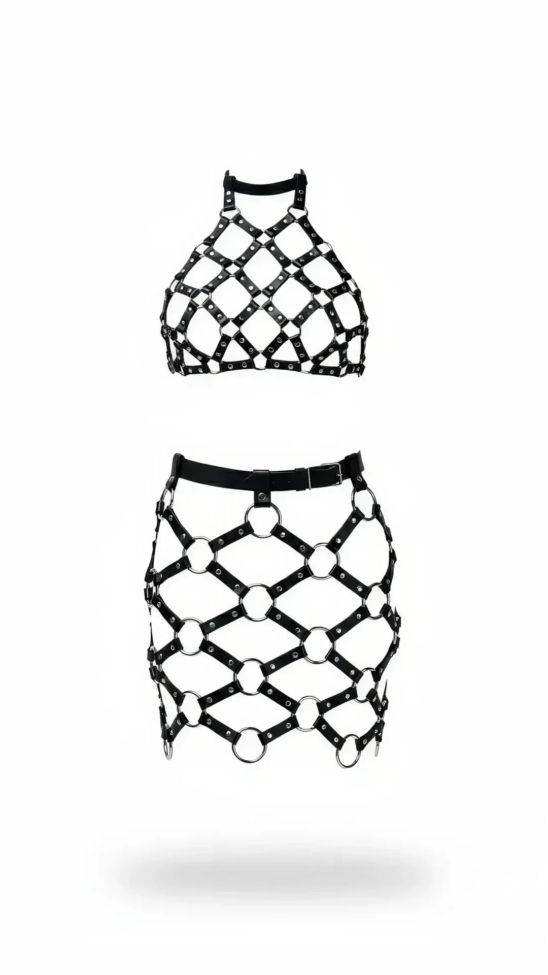 Lavinia Ring-Linked Bustier and Skirt Harness Set — product image 3