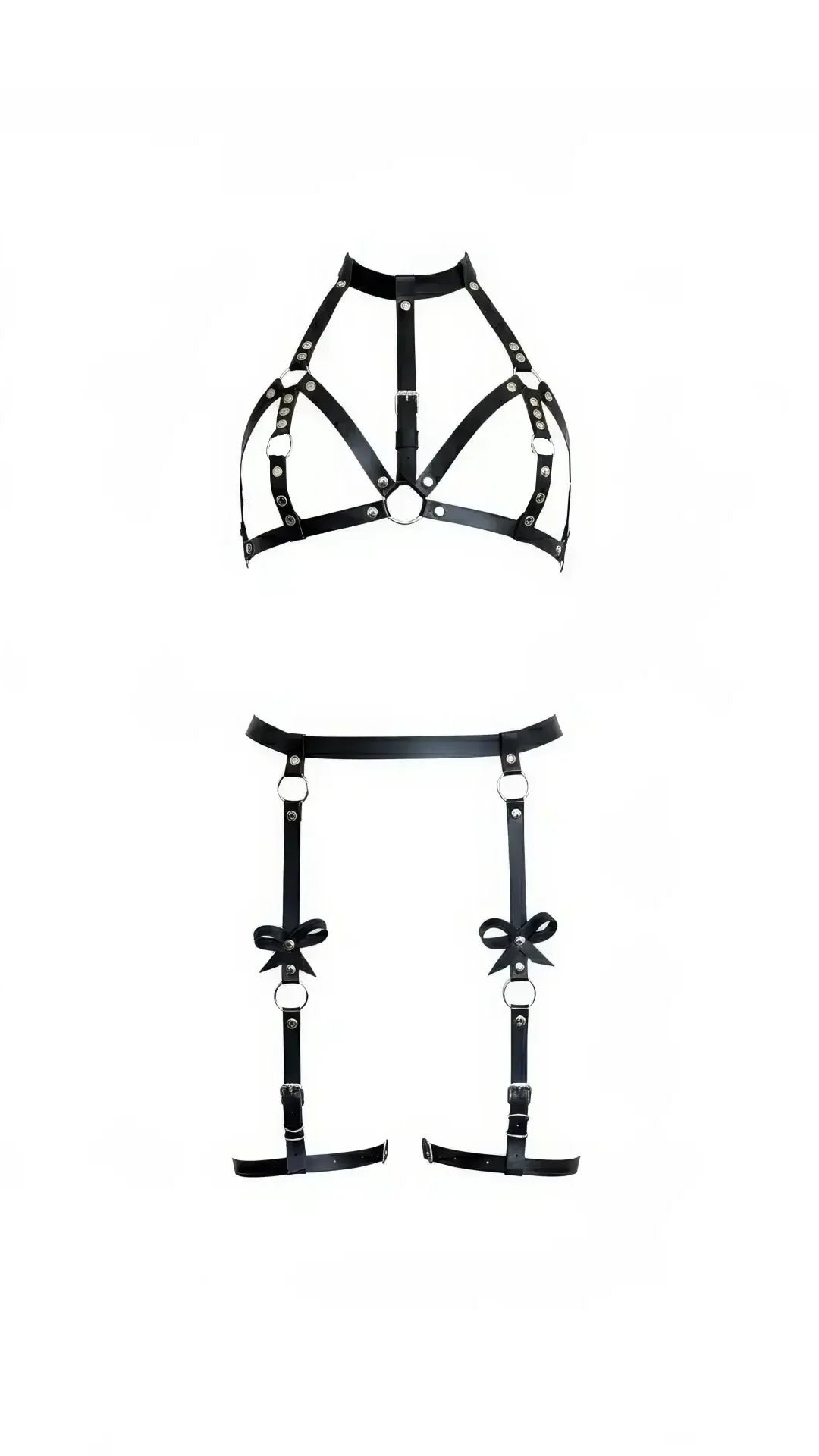 Juliette Bow-Detail Harness and Garter Set — product image 2