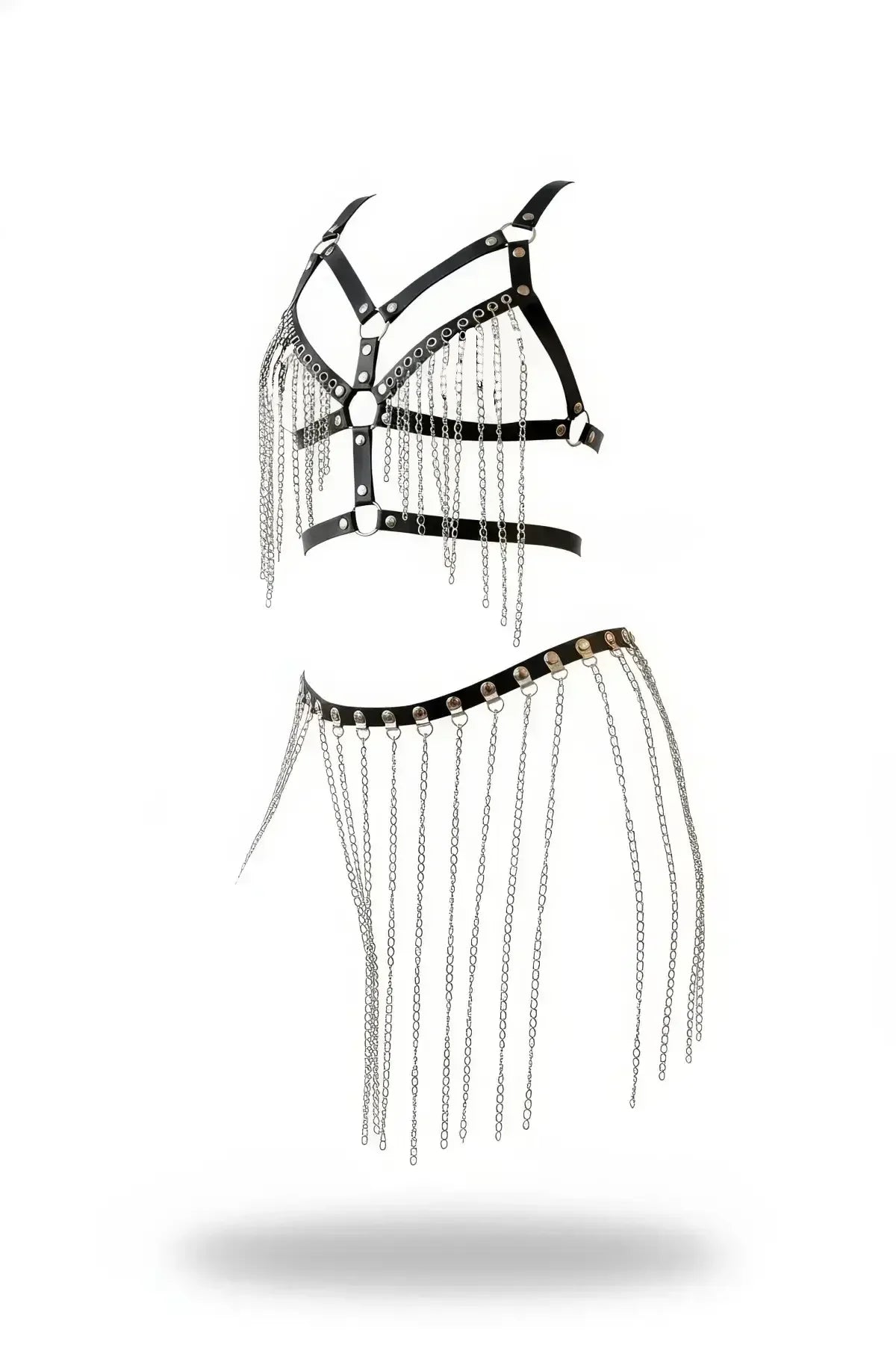 Isadora Chain-Fringe Harness and Skirt Set — product image 2